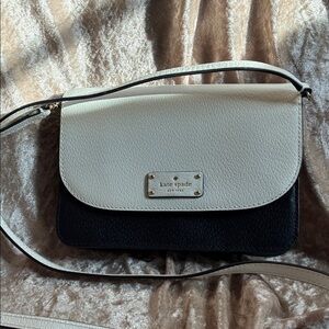 Kate Spade Two-Tone Crossbody Bag in Black and Cream